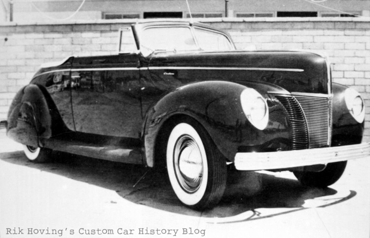 Hal Peterson photo of Al Beckman's 1940 Ford 1949 vision 40 ford cabriolet
